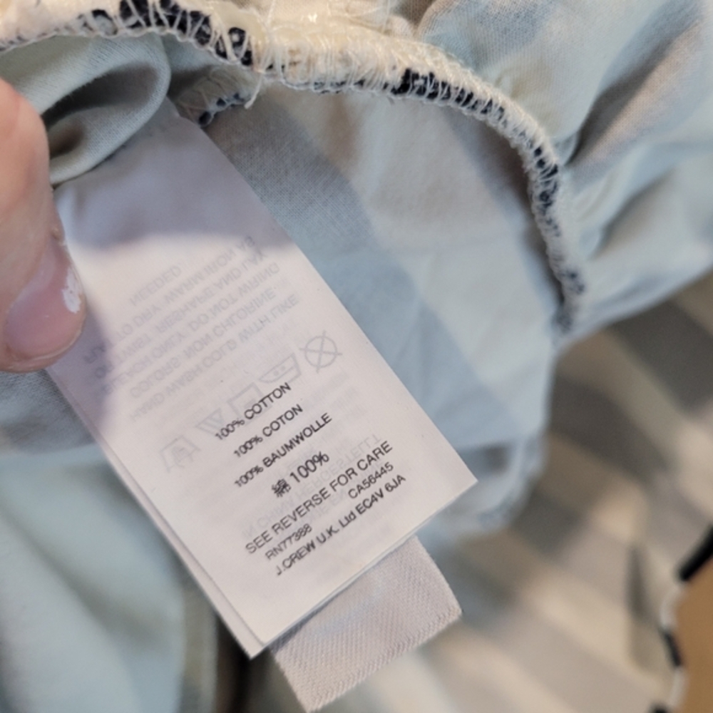 J.Crew Asymmetrical Striped‎ Ruffle Top - Picture 6 of 6